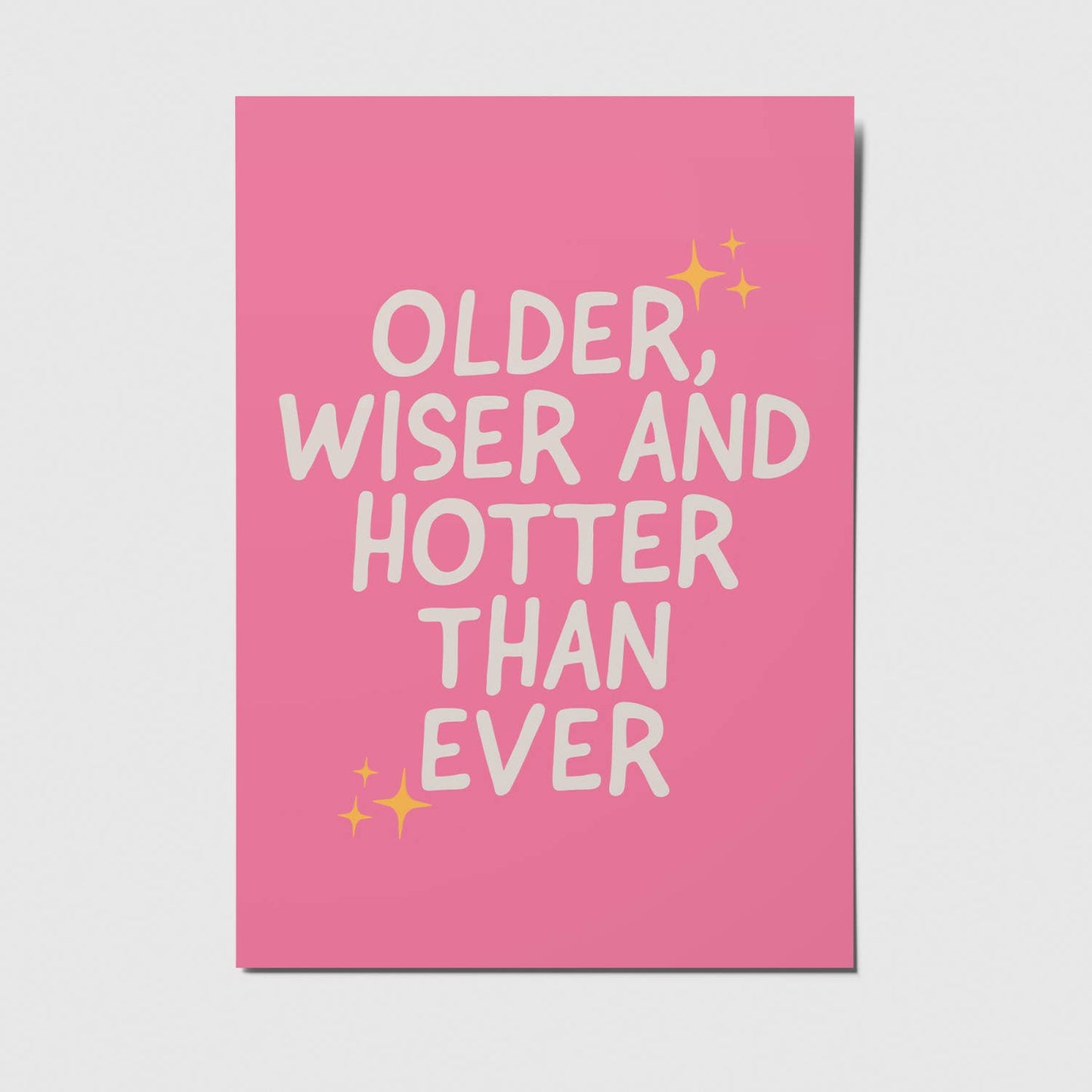 Postkarte Older, wiser and hotter than ever - studio mirabella