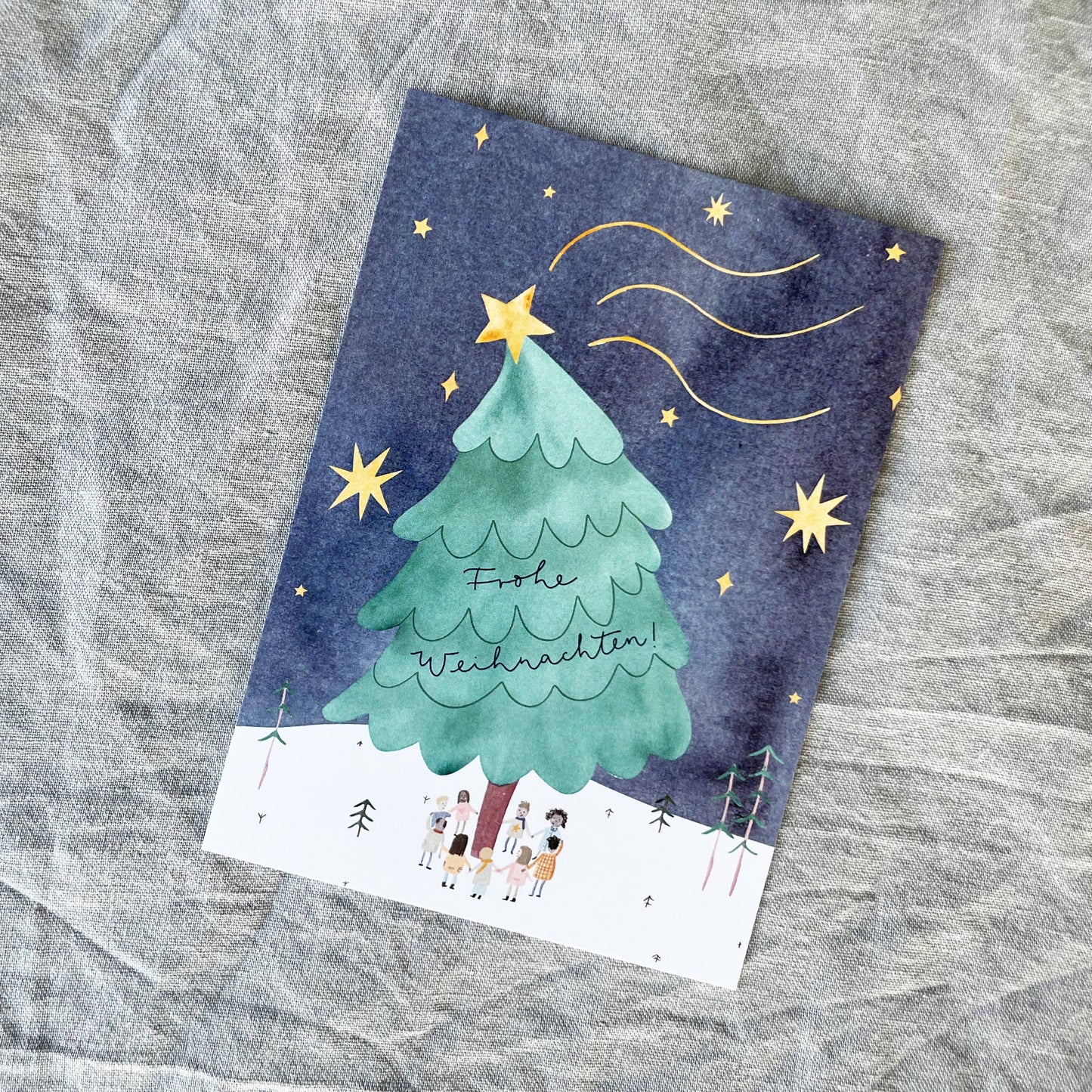 Postkarte Sternschnuppe - Hannas Firlefanz