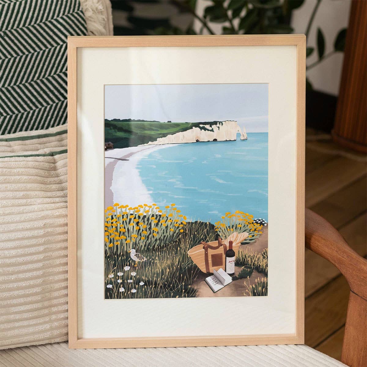 Malen nach Zahlen - Picknick in Étretat von Ananya Bhandari