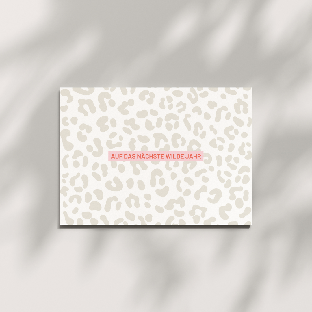 Postkarte - AUF DAS NÄCHSTE WILDE JAHR Herr&Frau Hempel