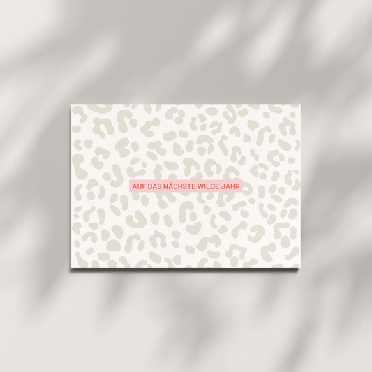 Postkarte - AUF DAS NÄCHSTE WILDE JAHR Herr&Frau Hempel