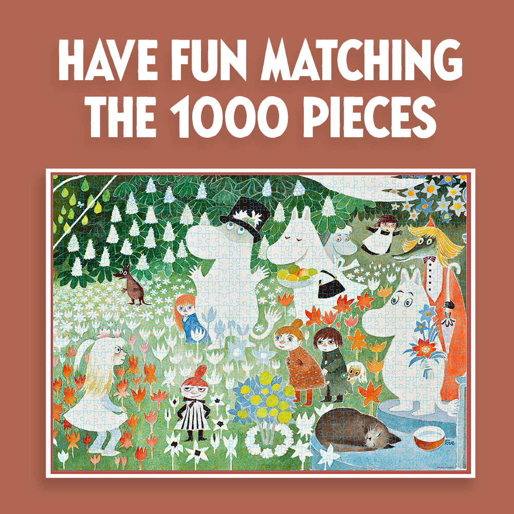 Moomin - Blumengarten Kunst-Puzzle - 1000 Teile - Barbo Toys