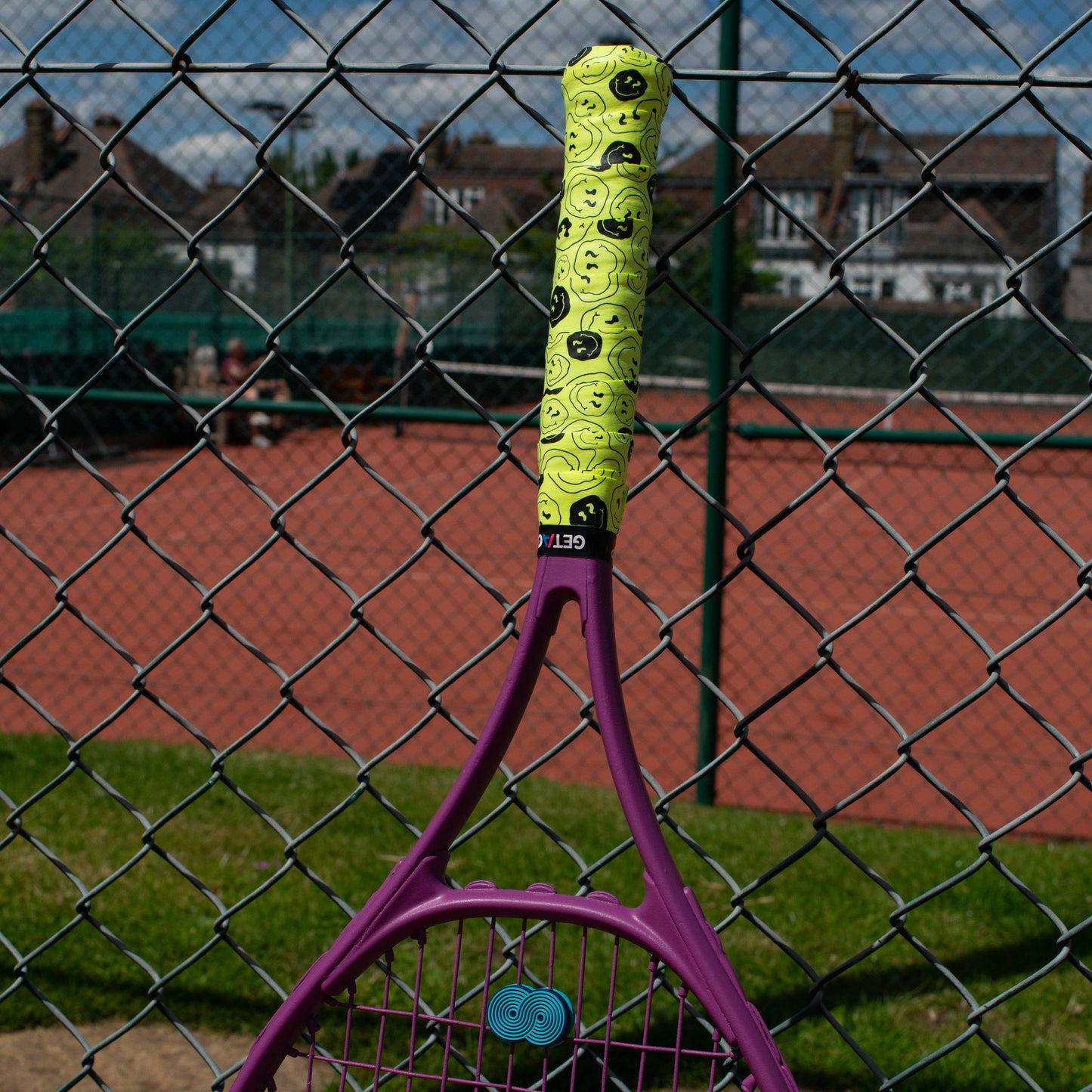 Overgrip Tennis  oder Padel Neon Smiley Get A Grip Club - Griffband mit Style