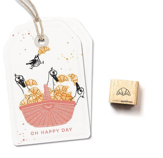 Ministempel Croissant 2 - cats on appletrees