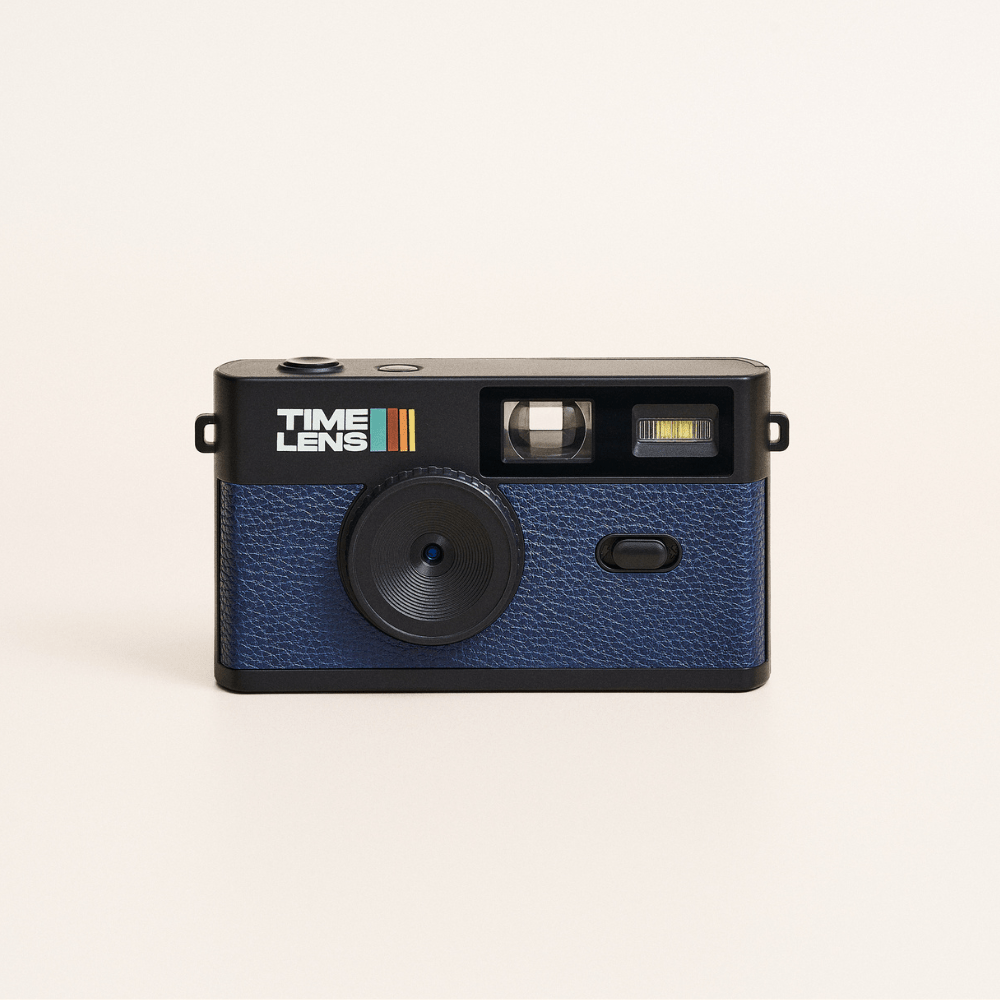 Time Lens - Vintage Kamera Blau Digitalkamera