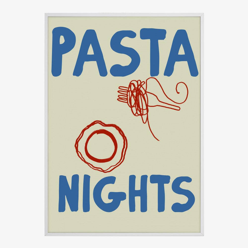 Pictufy Wholesale - Pasta Nights Kunstdruck – grafisches Küchenposter