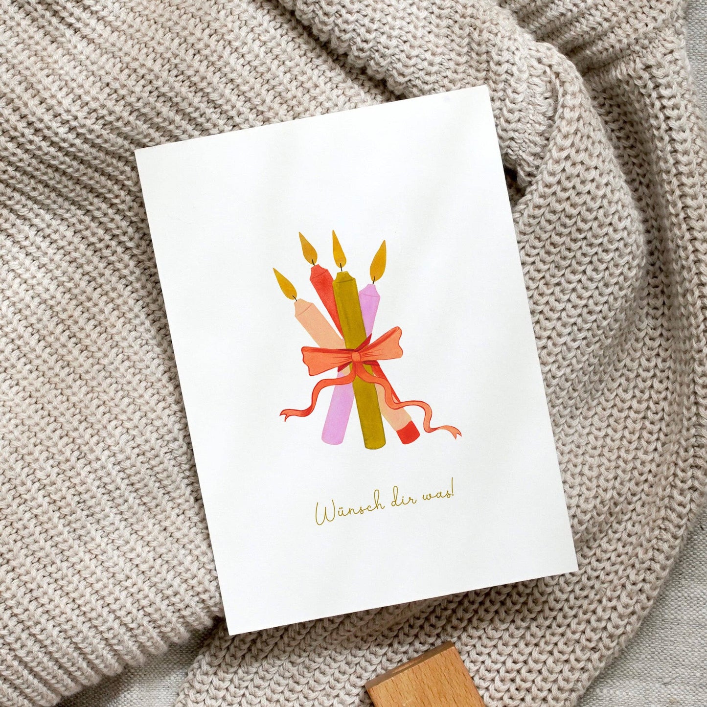 Postkarte · Geburtstagskerzen von von Leo La Douce