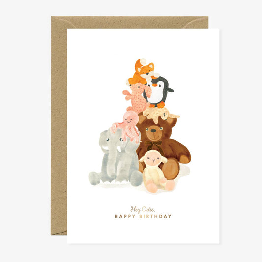 Klappkarte Geburtstag Kuscheltiere - all the ways