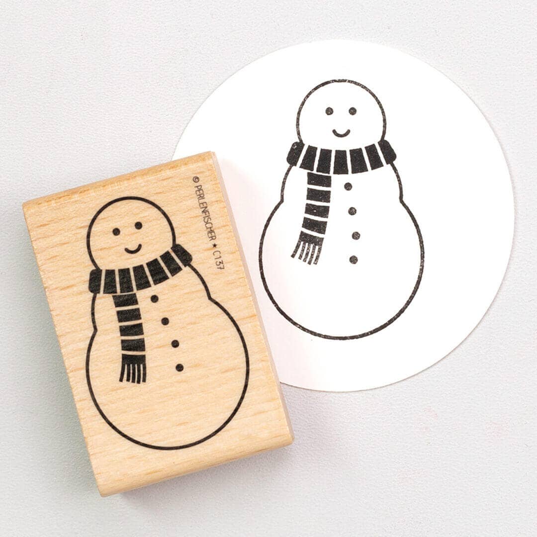 Stempel Schneemann von Perlenfischer