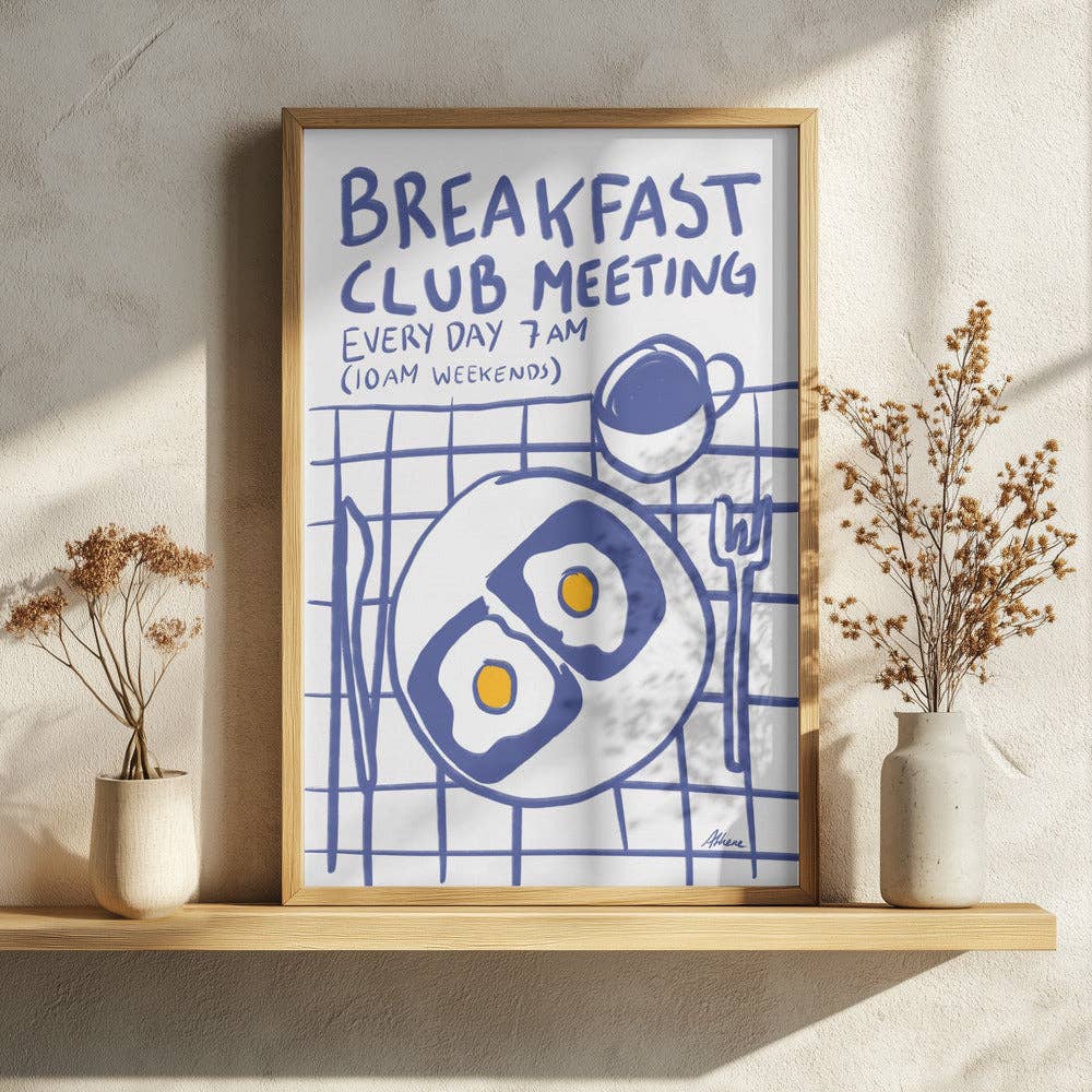 Pictufy Wholesale - Breakfast Club Eier-Kunstdruck – Naive Küchendekoration