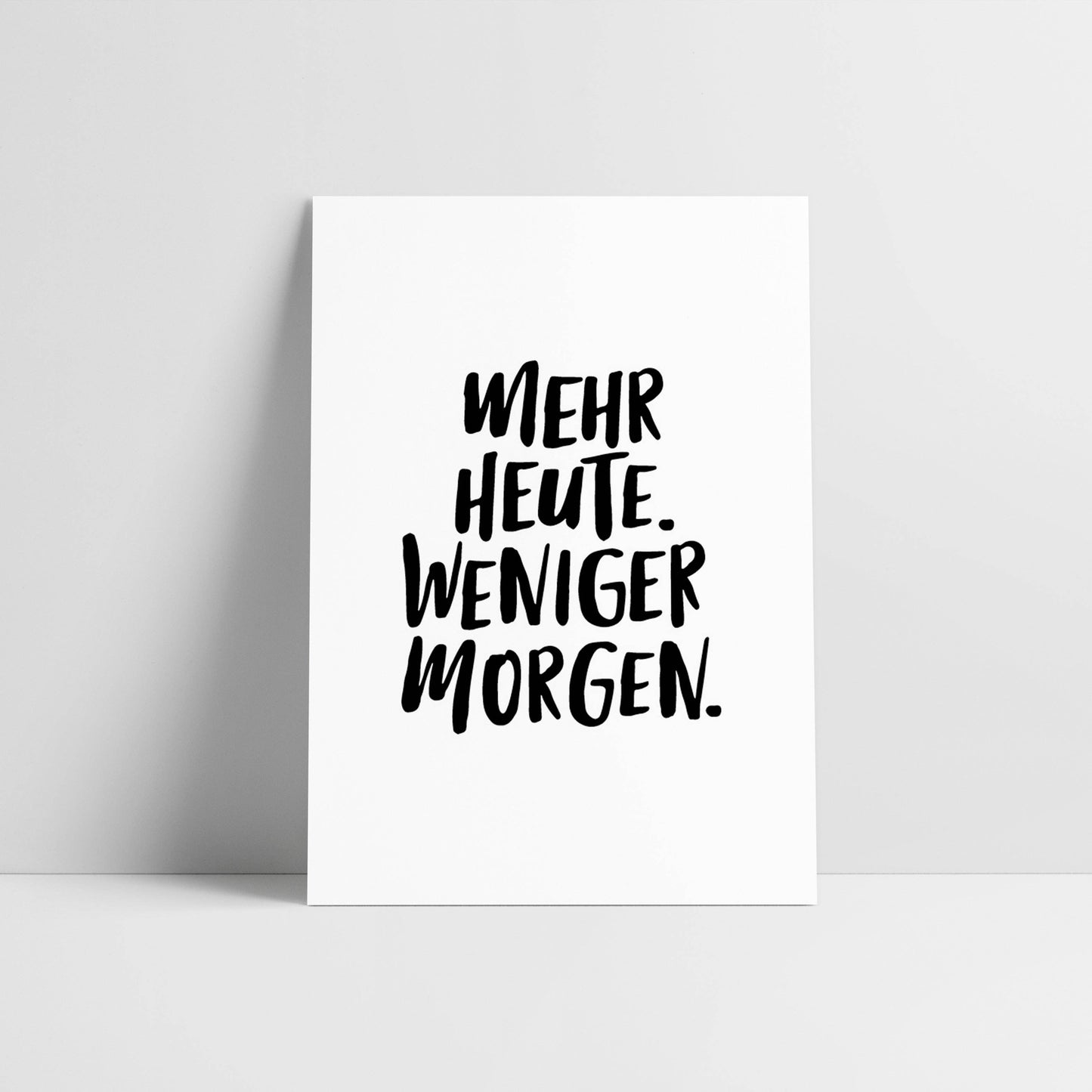 Mehr Heute, weniger Morgen - Love is the new black