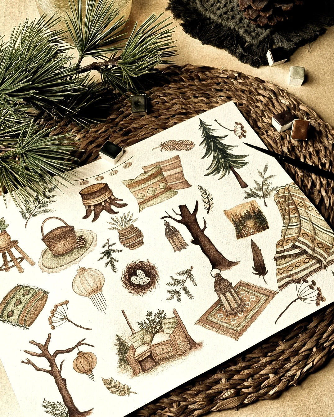 Workshop wild&free kleine Motive mit Kerstin @tones.of.cozyness 24.1.2026 10.30-12.30 Uhr