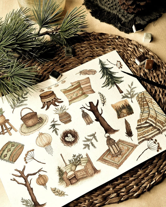 Workshop wild&free kleine Motive mit Kerstin @tones.of.cozyness 24.1.2026 10.30-12.30 Uhr