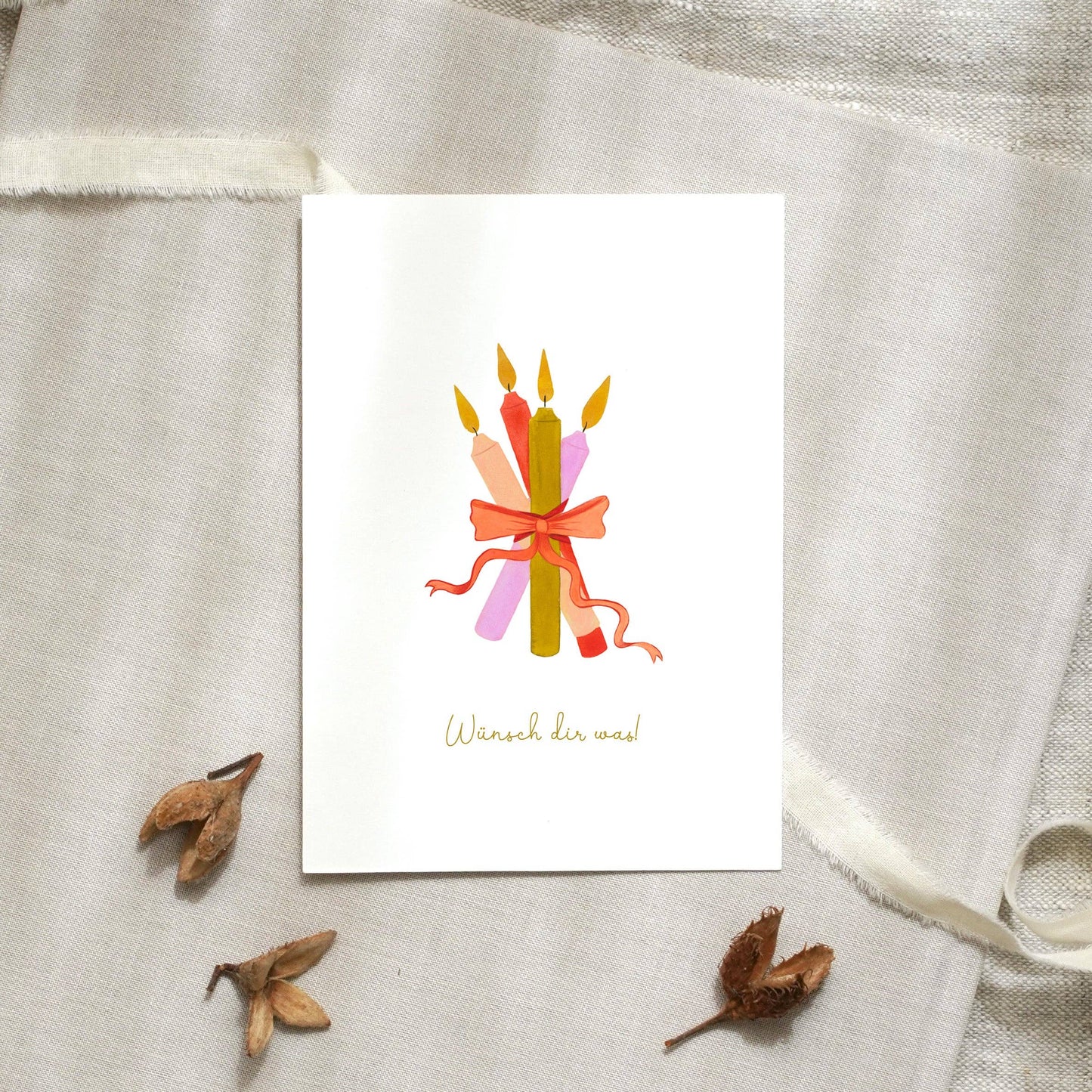 Postkarte · Geburtstagskerzen von von Leo La Douce