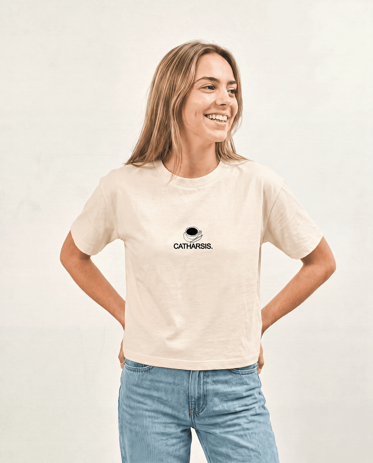 Catharsis - T-Shirt See you in an Hour Journaling Shirt Cropped Style