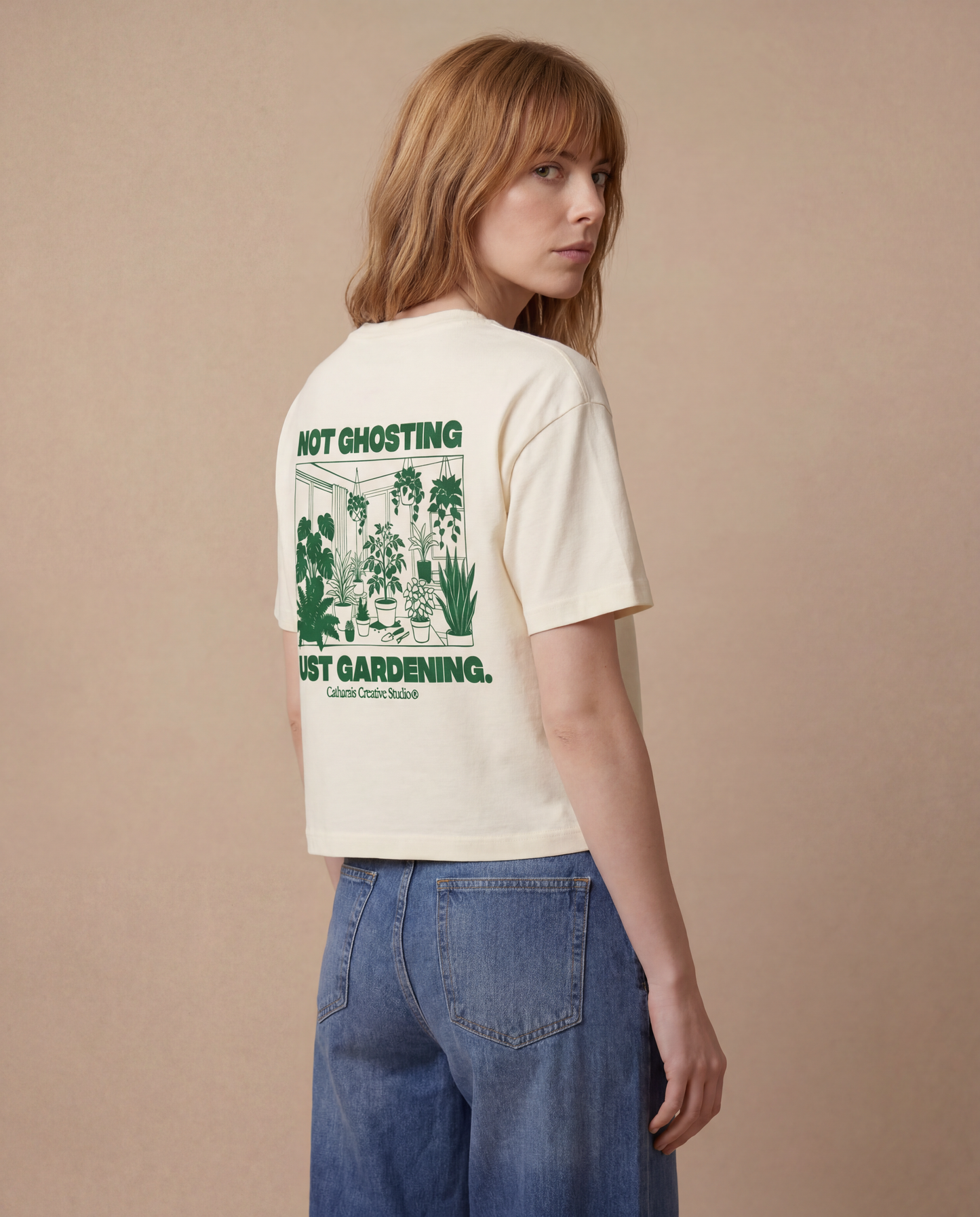 Catharsis - not GHOSTING, just GARDENING. Cropped Style T-Shirt