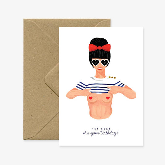 Klappkarte Sexy Happy Geburtstag