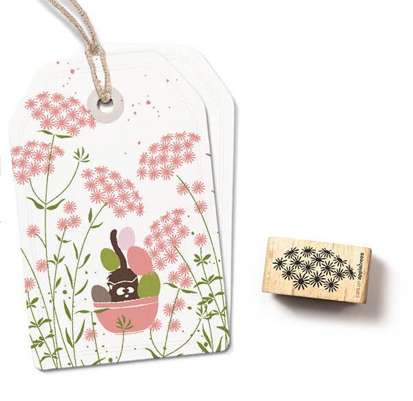 Stempel Blumendolde - cats on appletrees
