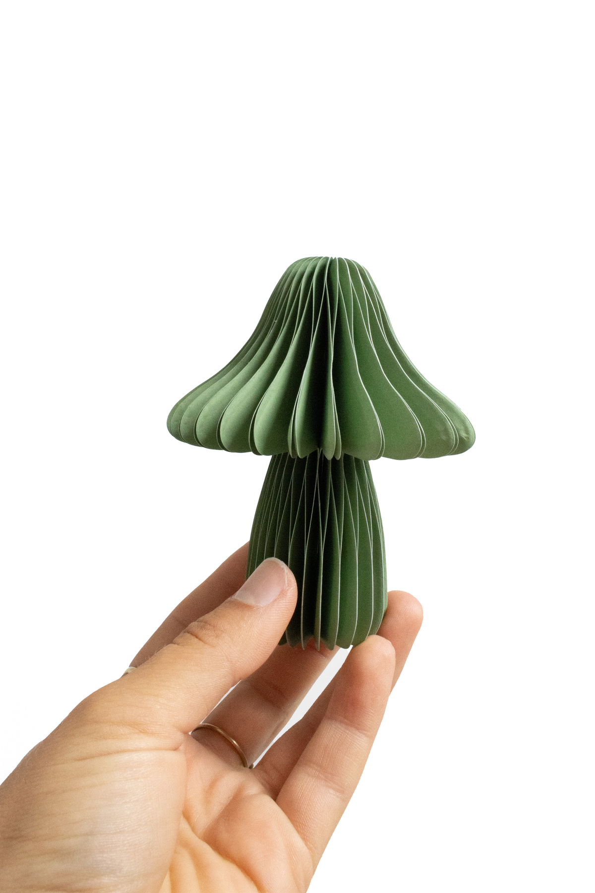 PAPURISM - Bunte Papierpilze Herbstdeko 3-er Set braun