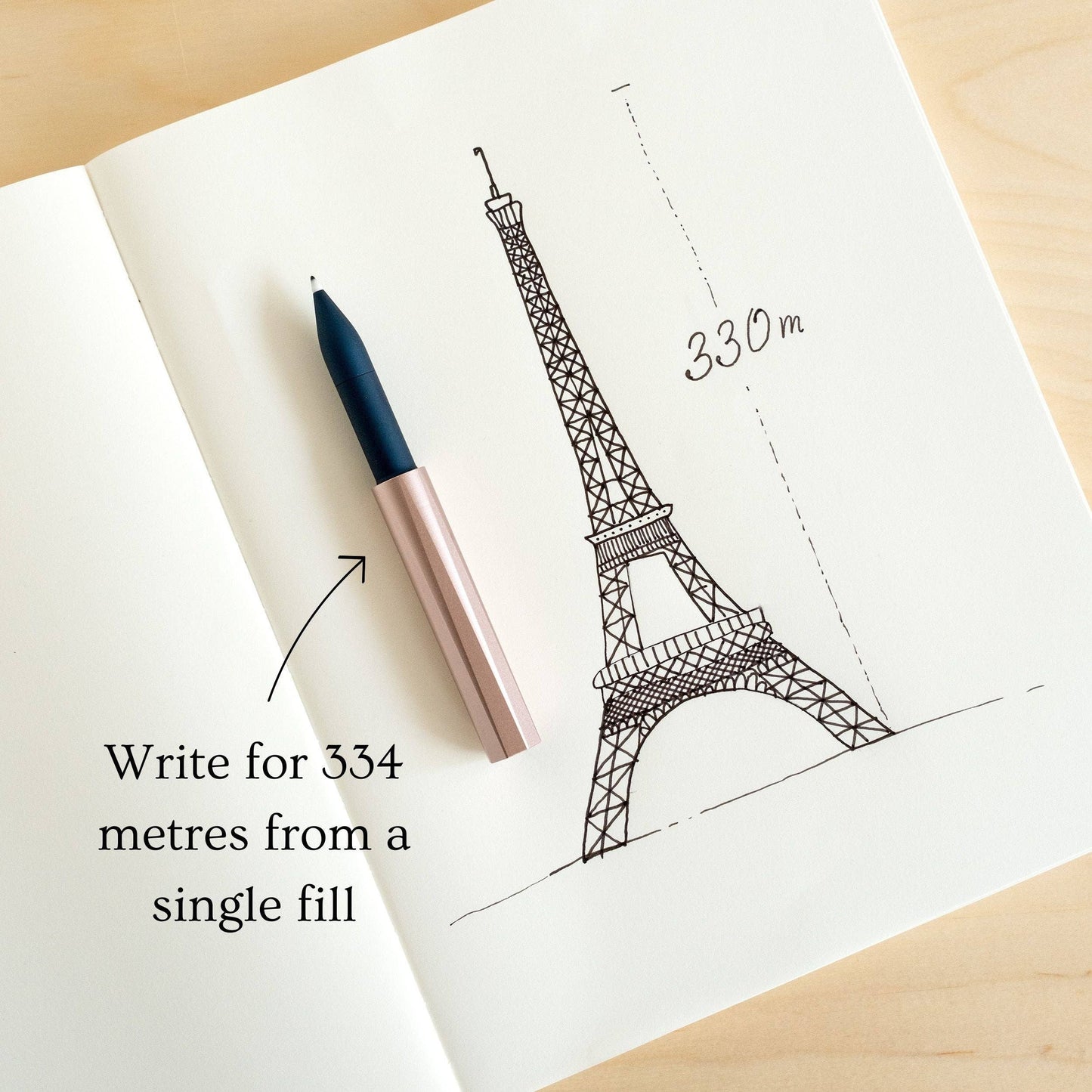 Tom's Studio - The Wren Brass Messing - Nachfüllbarer Schreibstift