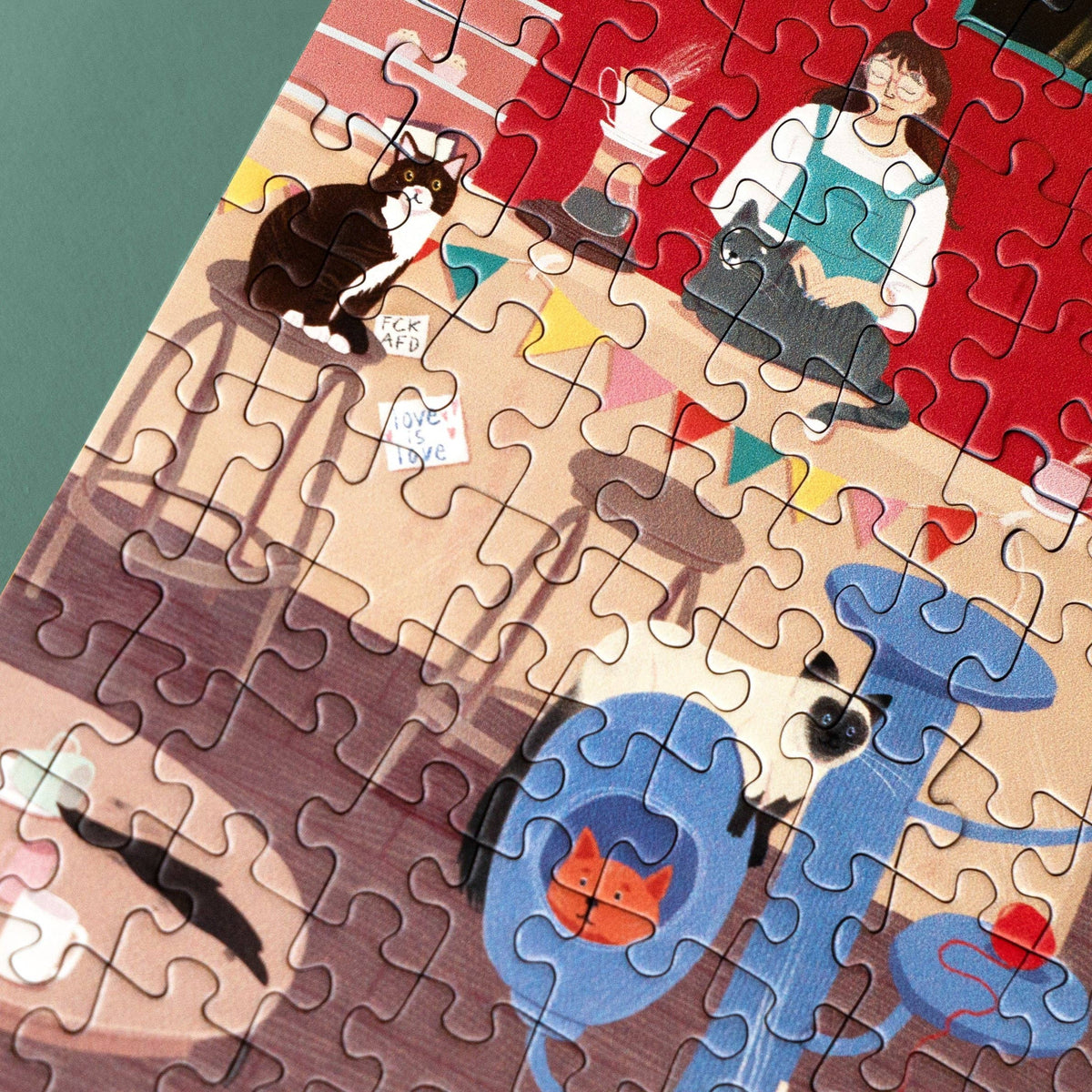 Willa Wunst GmbH - Katzencafé Puzzle 1.000 Teile