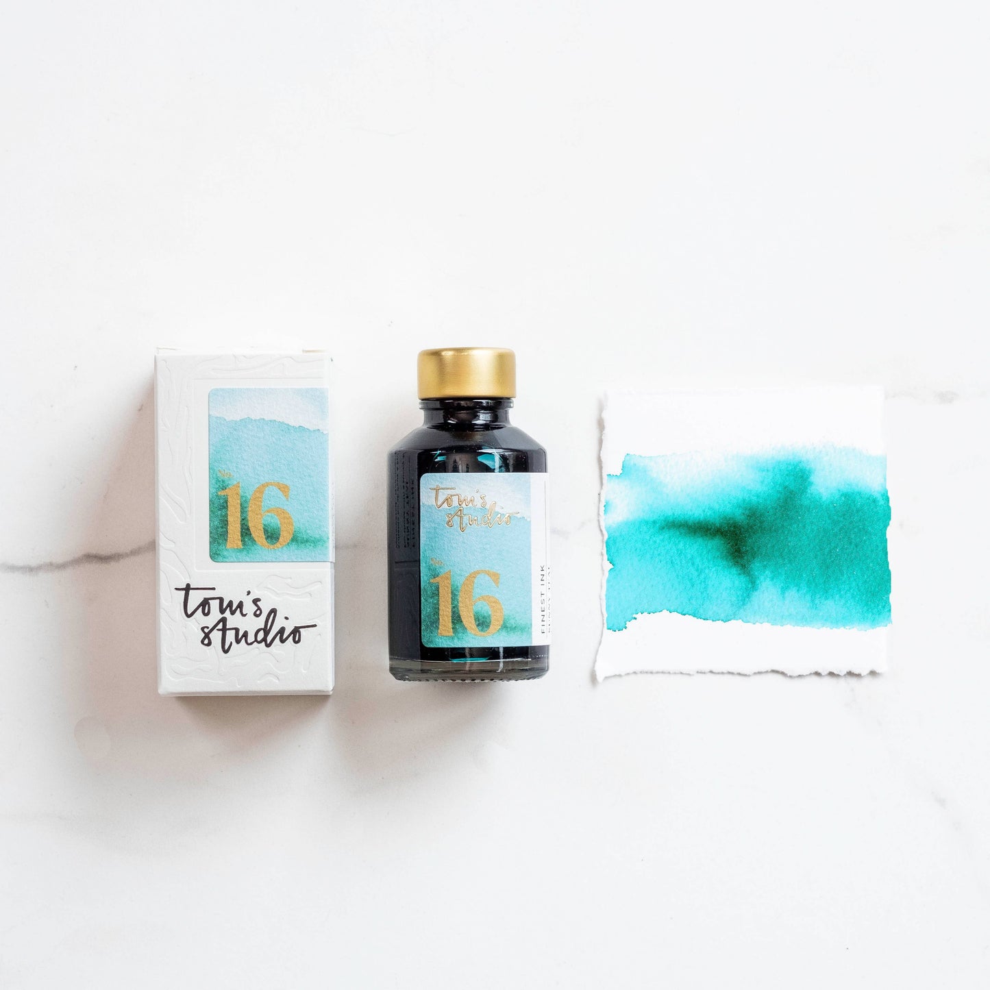 Tom's Studio Füllfederhaltertinte - Sunny Teal No. 16
