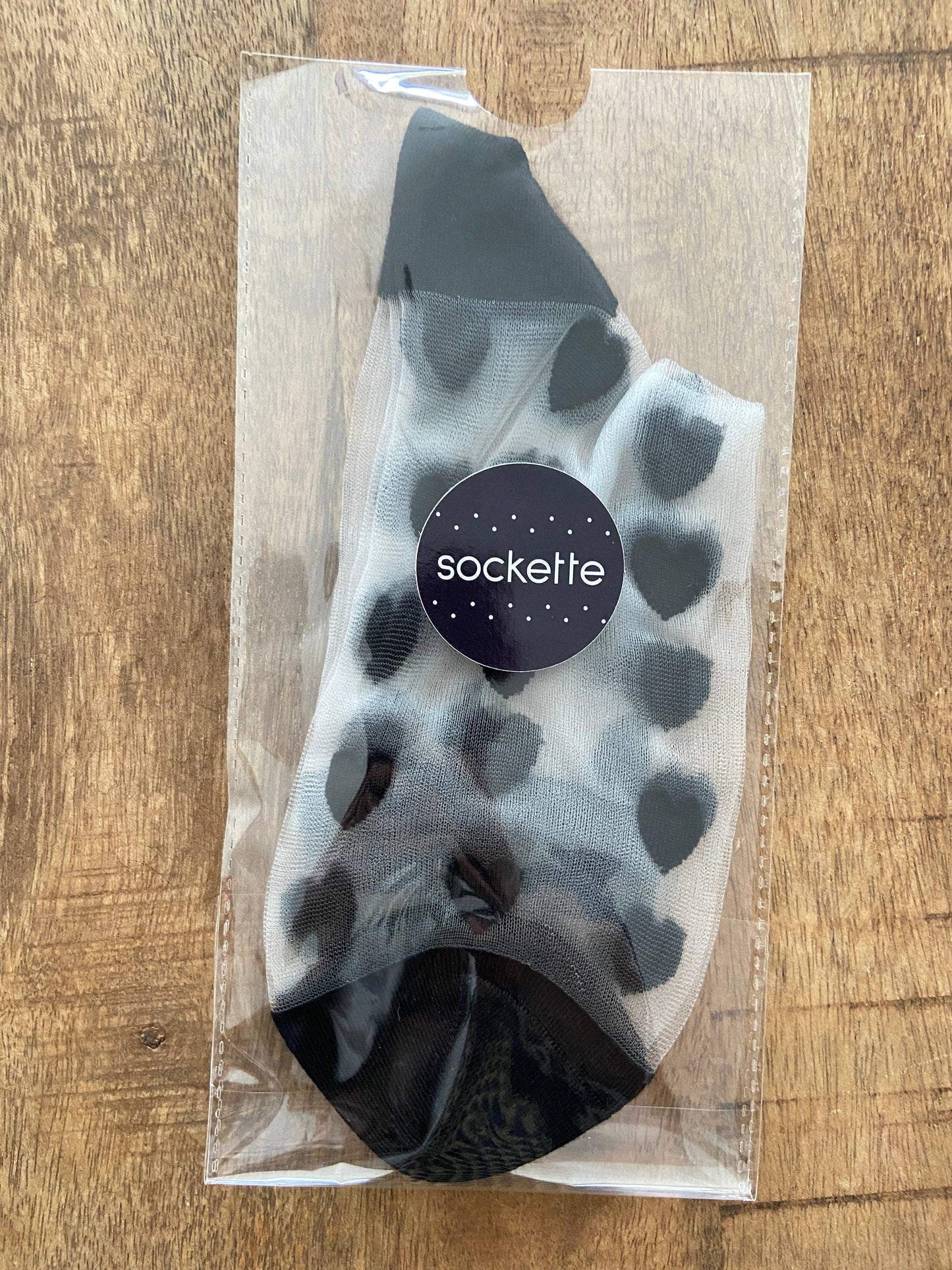 Schwarze Herzsocken - Sockette