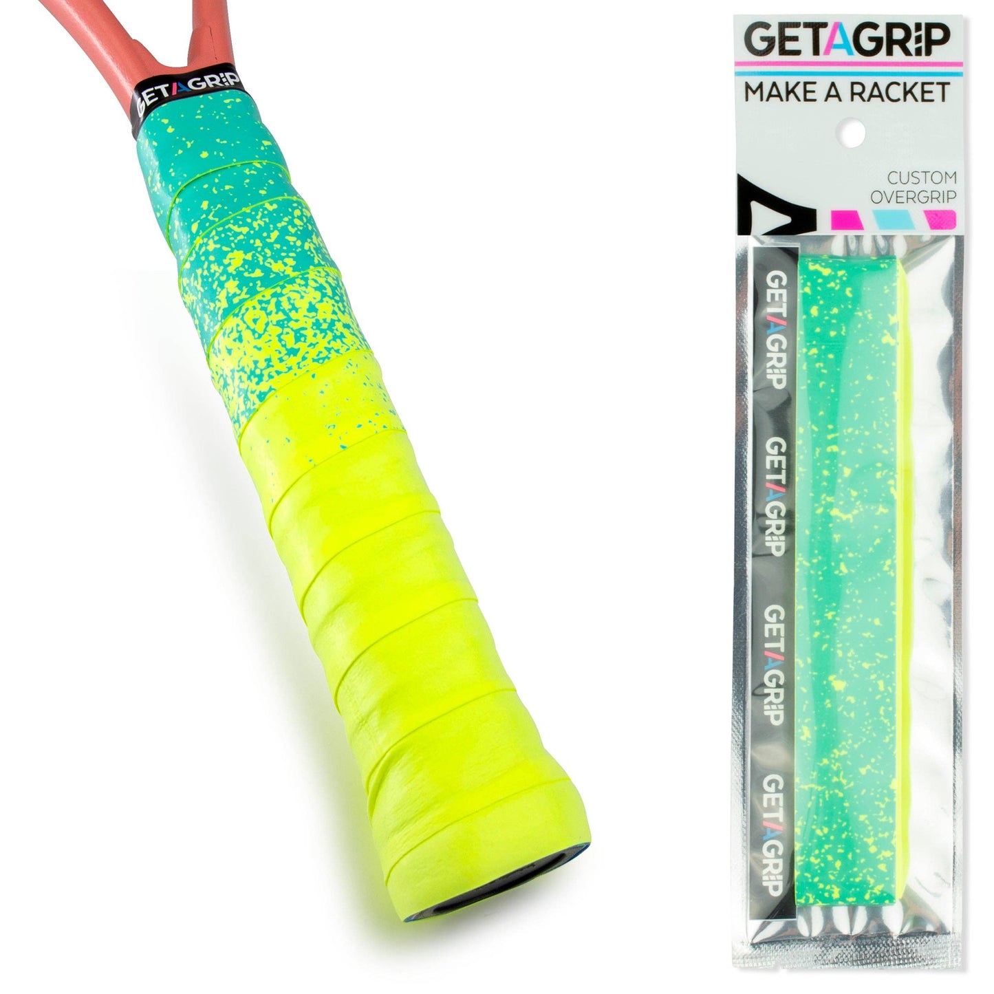 Overgrip Tennis oder Padel Neon Gradient Get A Grip Club - Griffband mit Style