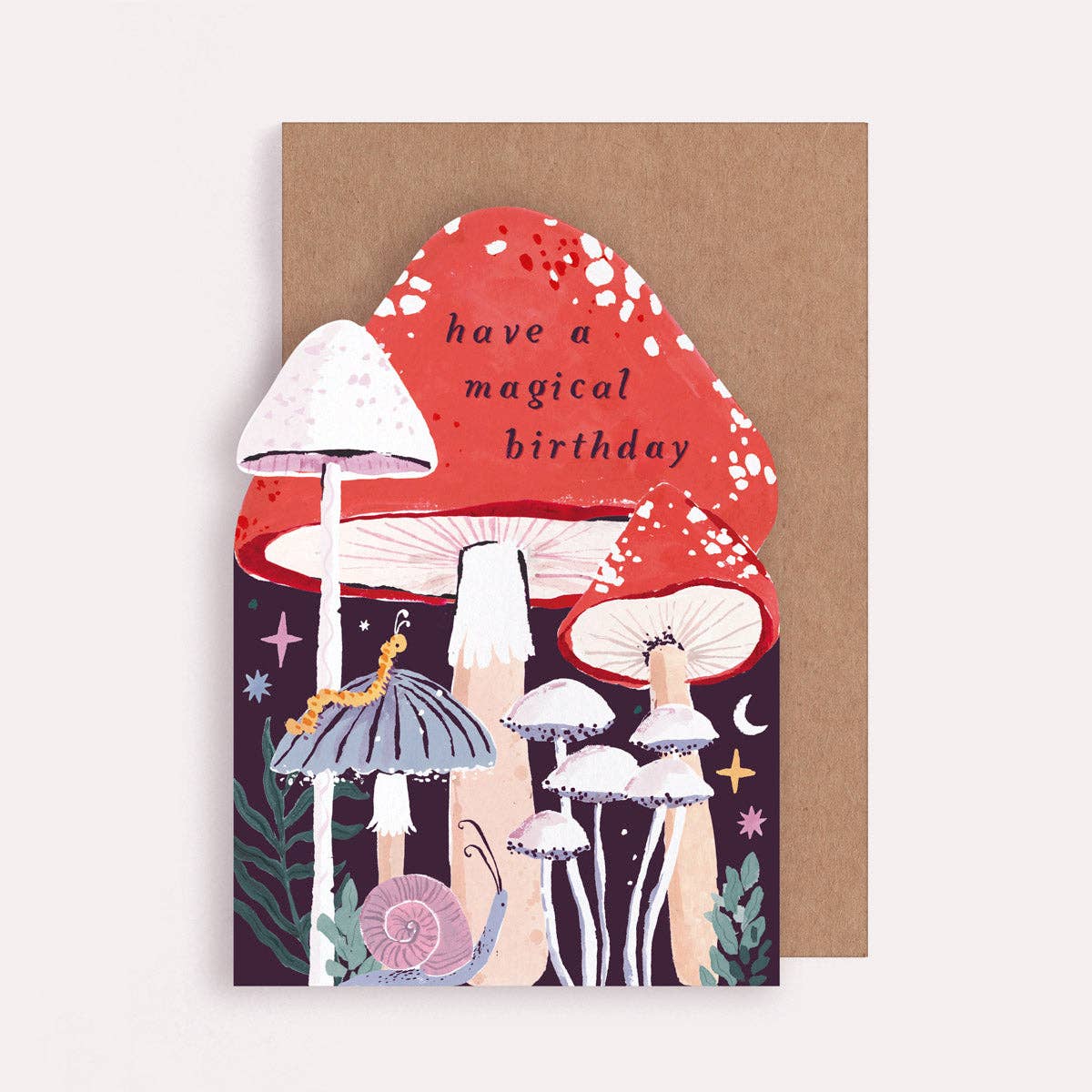Geburtstagskarte mit Pilzen | Magic Mushrooms Card Sister Paper