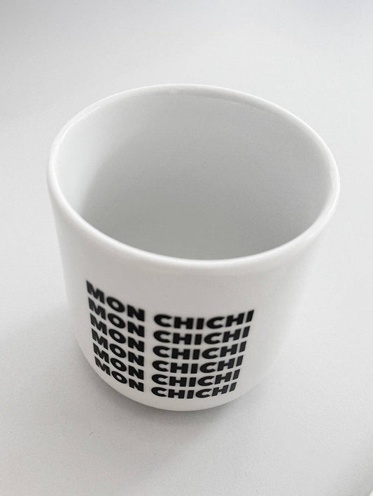 Porzellanbecher Mon Chichi -Love is the new black
