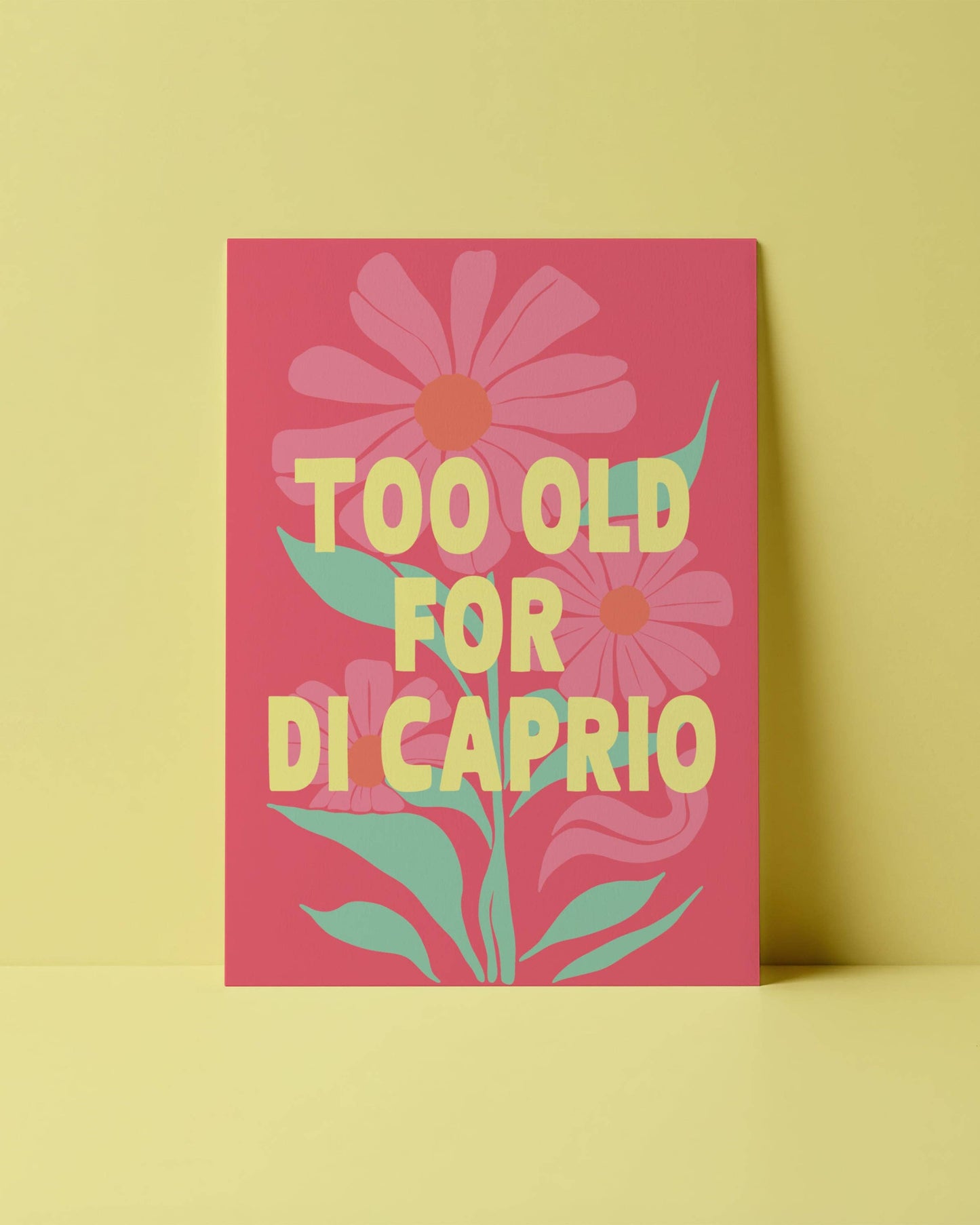 SCHUSCHU Shop - POSTKARTE - TOO OLD FOR DI CAPRIO
