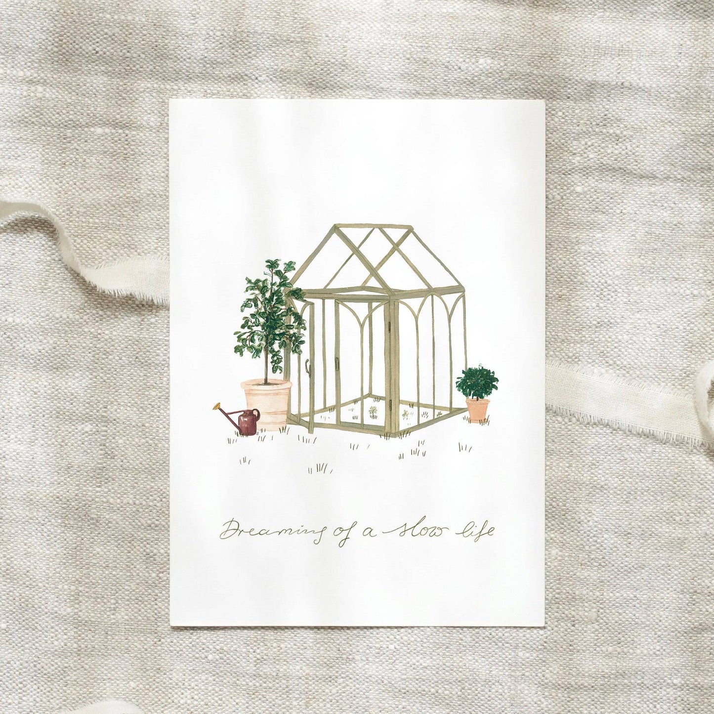 Postkarte · Gartenhaus Dreaming of a Slow Life - Leo La Douce