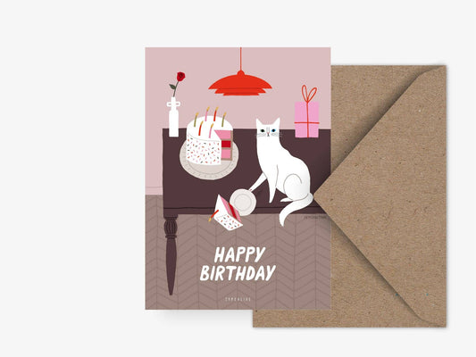 Postkarte Petisfaction "Cats" Happy Birthday - Typealive