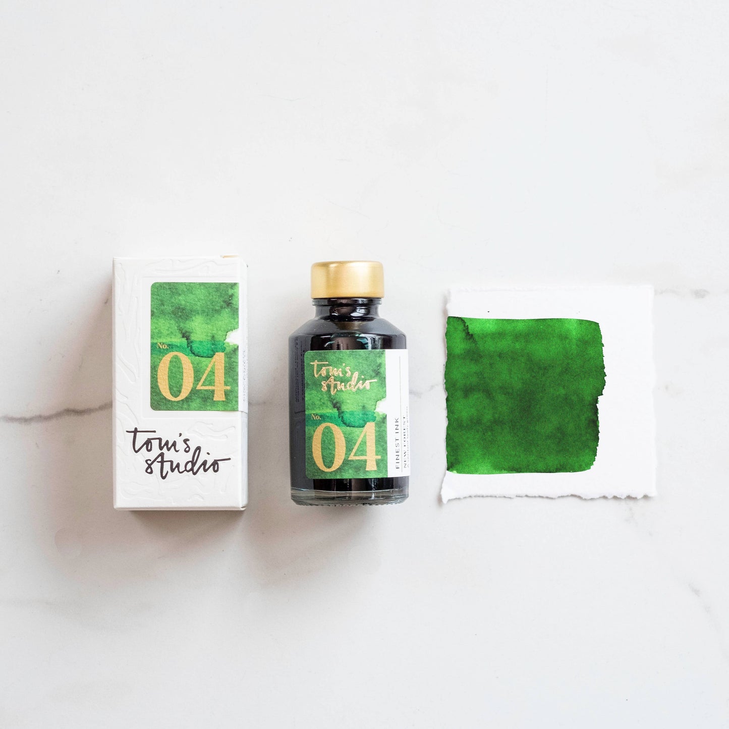 Tom's Studio Tinte für Füllfederhalter, New Forest Green No. 04