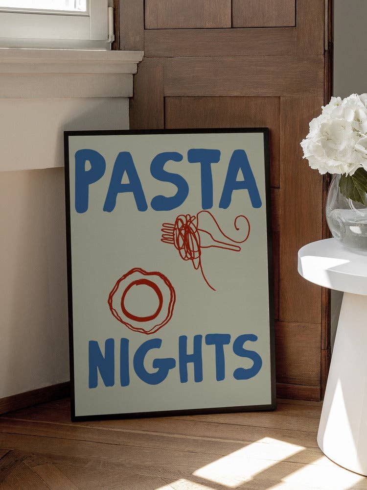 Pictufy Wholesale - Pasta Nights Kunstdruck – grafisches Küchenposter