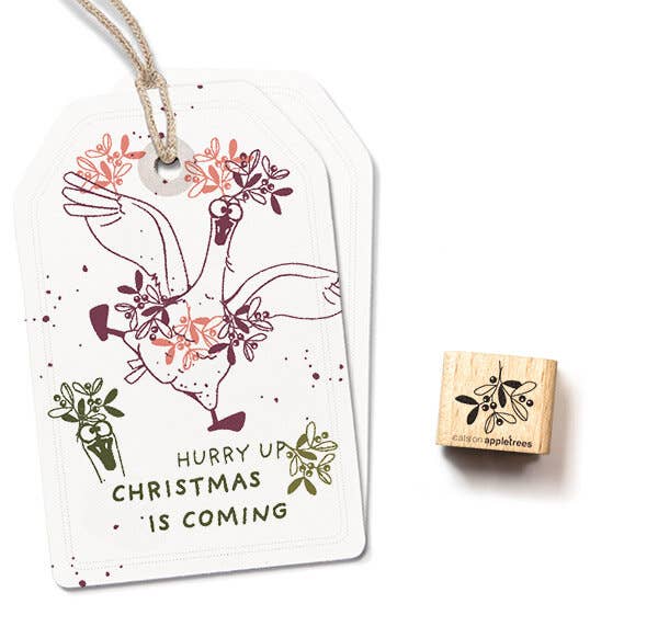 cats on appletrees - Ministempel Mistelzweig 3
