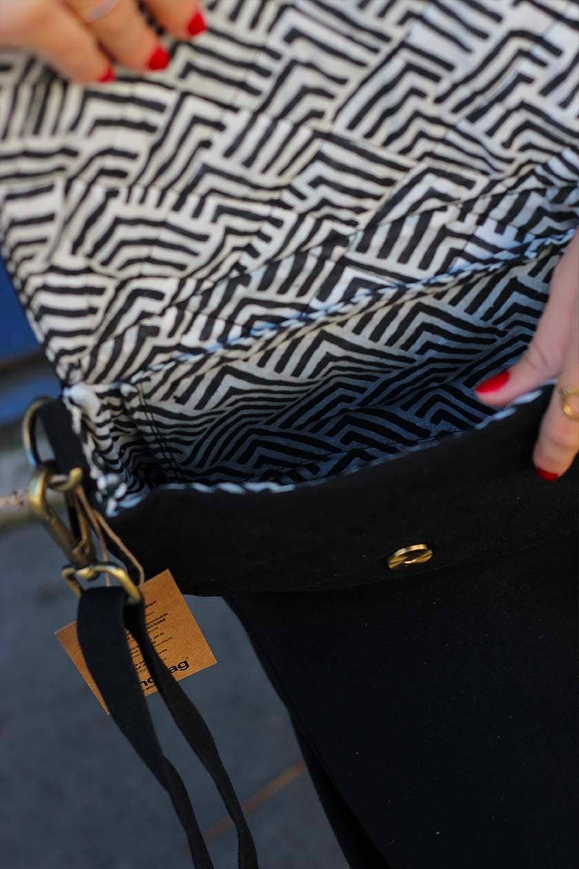 Hindbag - Schwarze gesteppte Margault-Tasche