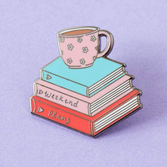Pin books&coffee - punky pins
