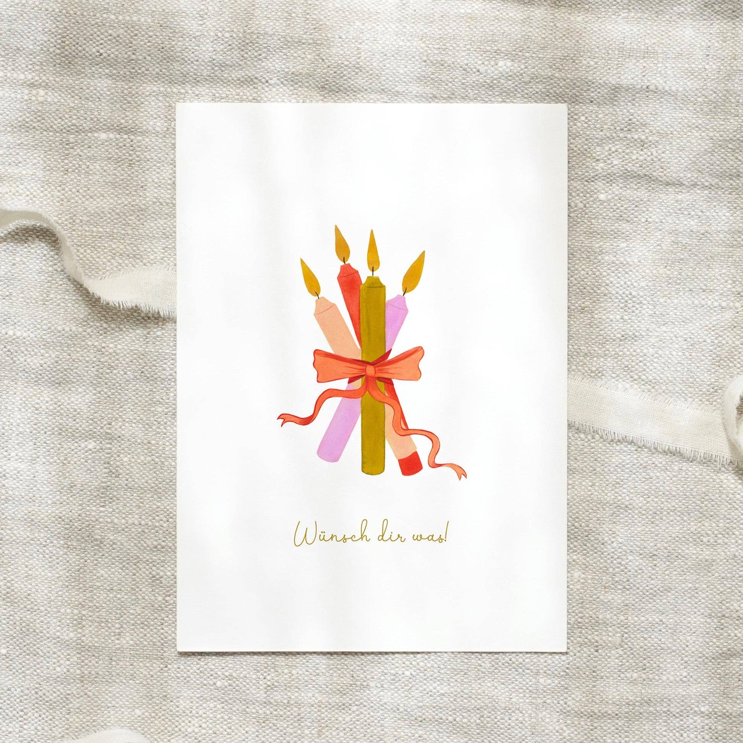 Postkarte · Geburtstagskerzen von von Leo La Douce