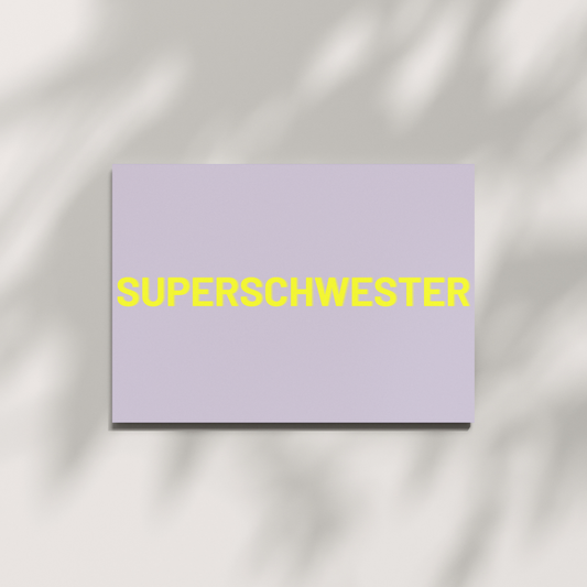 Postkarte - SUPERSCHWESTER Herr&Frau Hempel