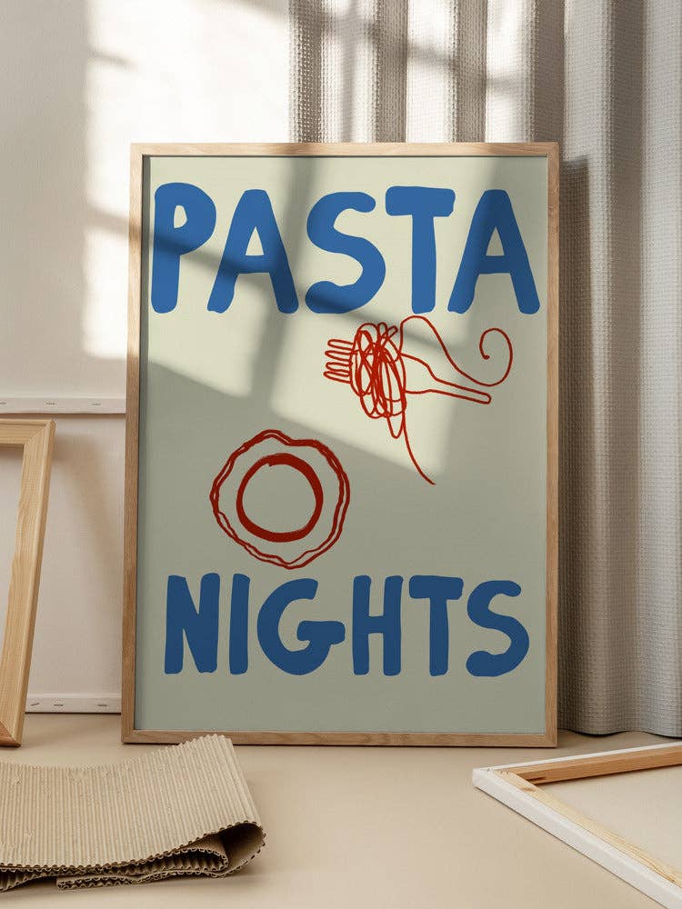 Pictufy Wholesale - Pasta Nights Kunstdruck – grafisches Küchenposter
