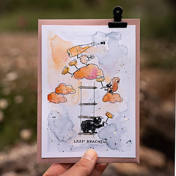 Ministempel Sektschale Dessertschale - cats on appletrees