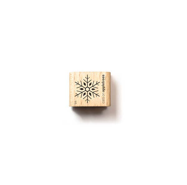 cats on appletrees - Ministempel Schneeflocke 5