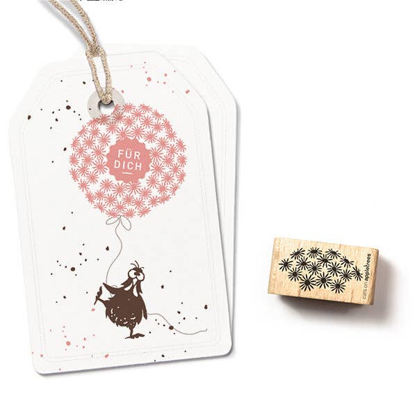 Stempel Blumendolde - cats on appletrees