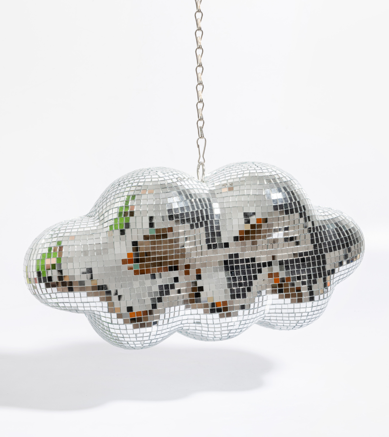 L'expressionist - Facettierte, hängende Disco-Wolke – 30 cm 🪩