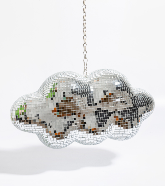 L'expressionist - Facettierte, hängende Disco-Wolke – 30 cm 🪩
