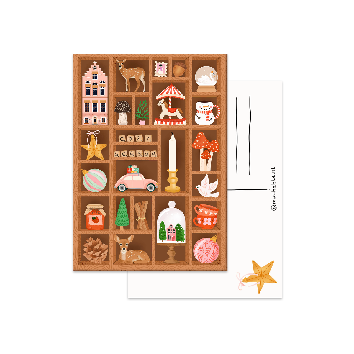 Weihnachtskarte - Christmas Vibes Muchable