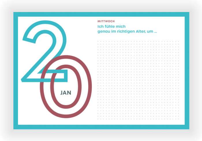365 neue Seiten von dir - der Journaling Kalender 2027