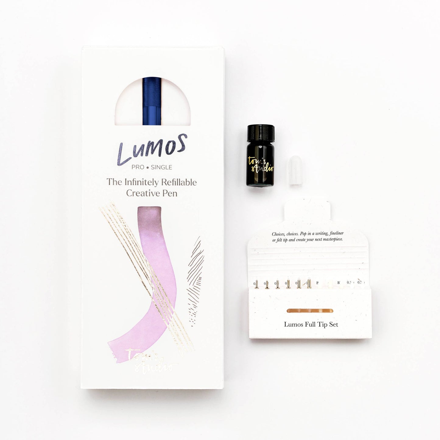 Tom's Studio Lumos Pro - Nachfüllbarer Stift mit mehreren Spitzen