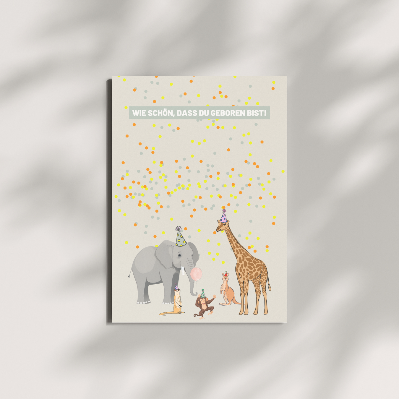 Postkarte - Wie schön, dass du geboren bist! Herr&Frau Hempel